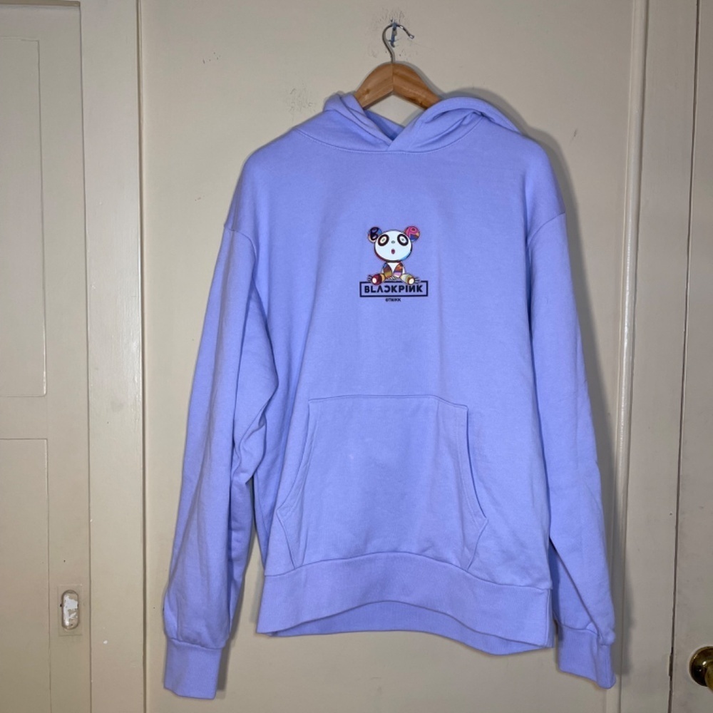 Murakami X Blk PNK Purple murakami  Graphic Hoodie with Cartoon Design - Picture 4 of 9